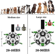 Interactive Dog Football Toy Soccer Ball Inflated Training Toy For Dogs Outdoor Border Collie Balls For Large Dogs Pet Supplies
