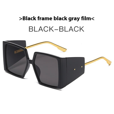 New Large Square Frame Sunglasses