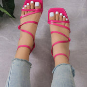 Plus Size Fashion Open Toe Slippers